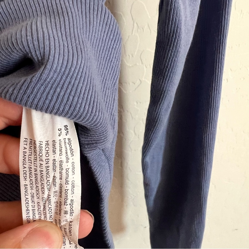 Zara Blue long sleeve bodysuit - Picture 3 of 4